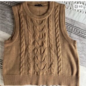 Banana Republic Cable Knit Sleeveless Sweater Vest
